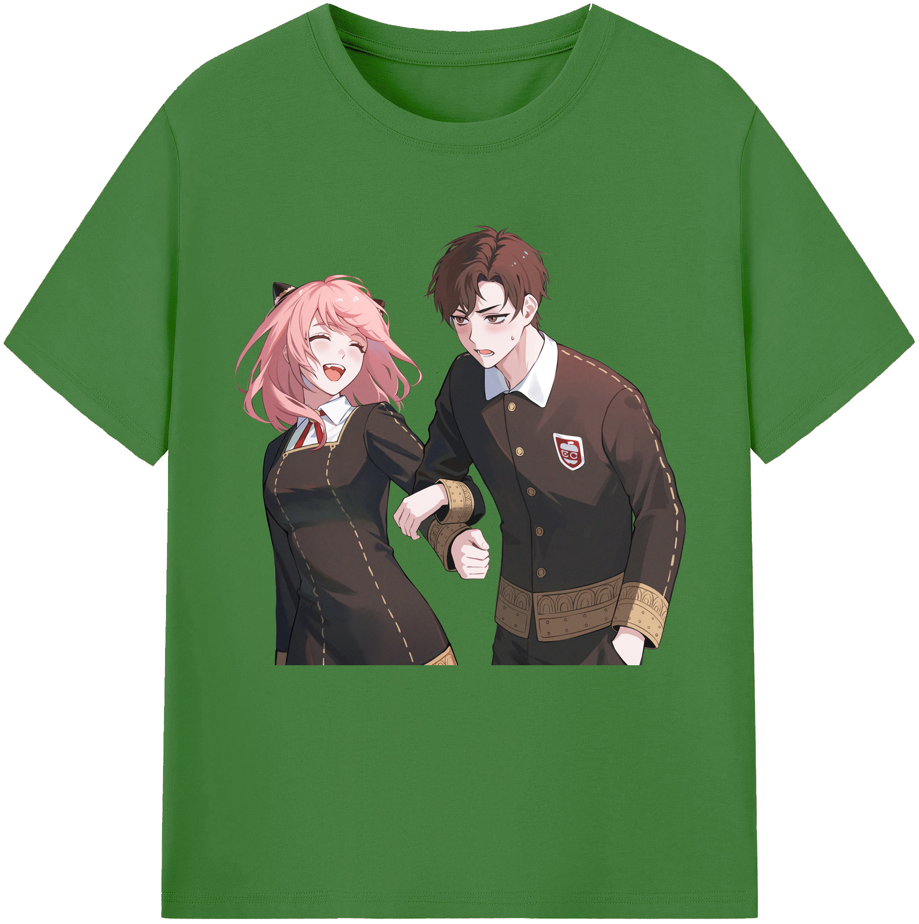 （画像用） SPY×FAMILY间谍家家酒 レディースカジュアルプリントTシャツ（綿100％）